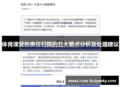 体育课受伤责任归属的五大要点分析及处理建议