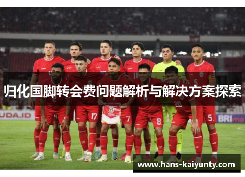 归化国脚转会费问题解析与解决方案探索 归化国脚转会费问题解析与解决方案探索